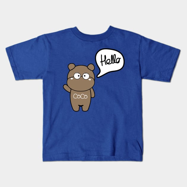 Hello CoCo Kids T-Shirt by CindyS